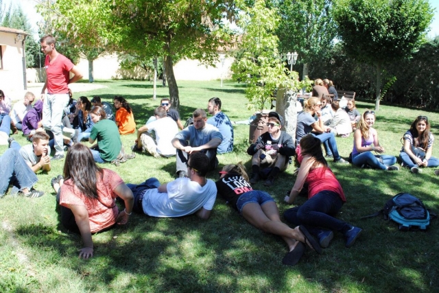 Descansando en la hierba
